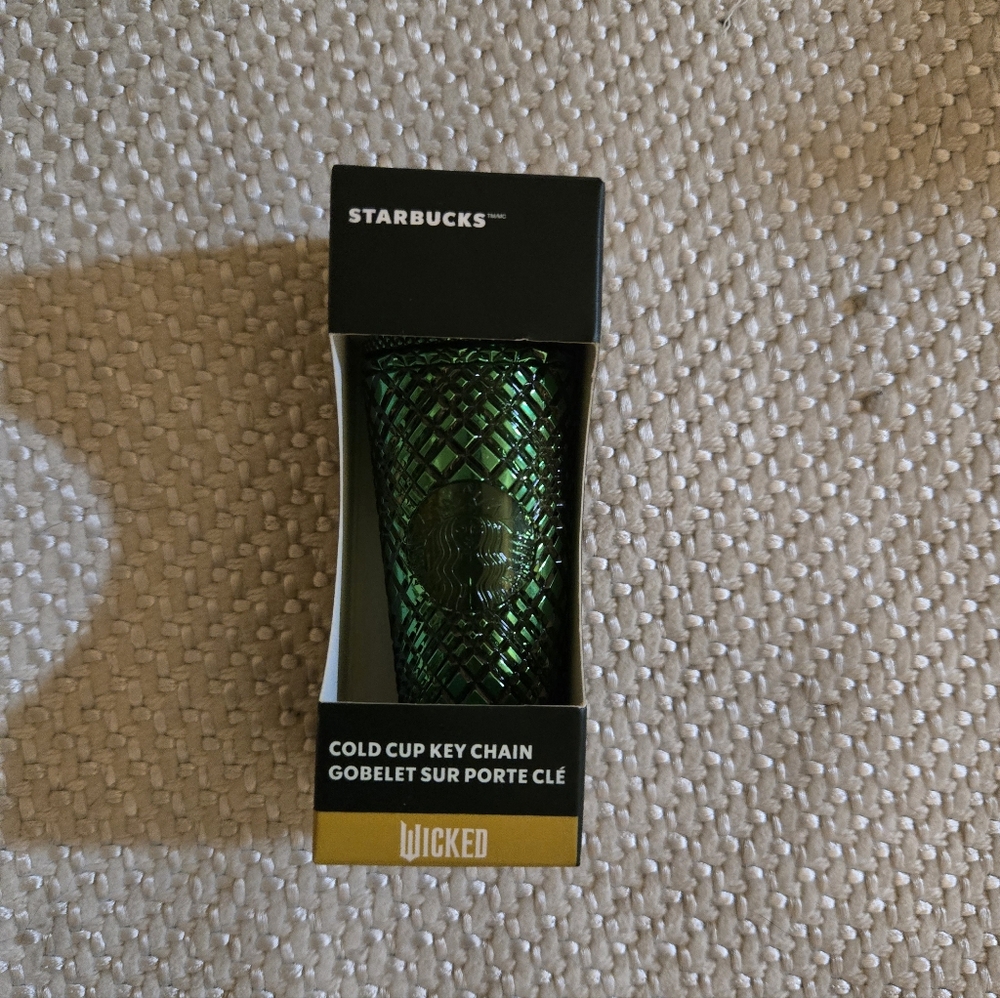 Starbucks Green Wicked Themed   tumbler Keychain ornament